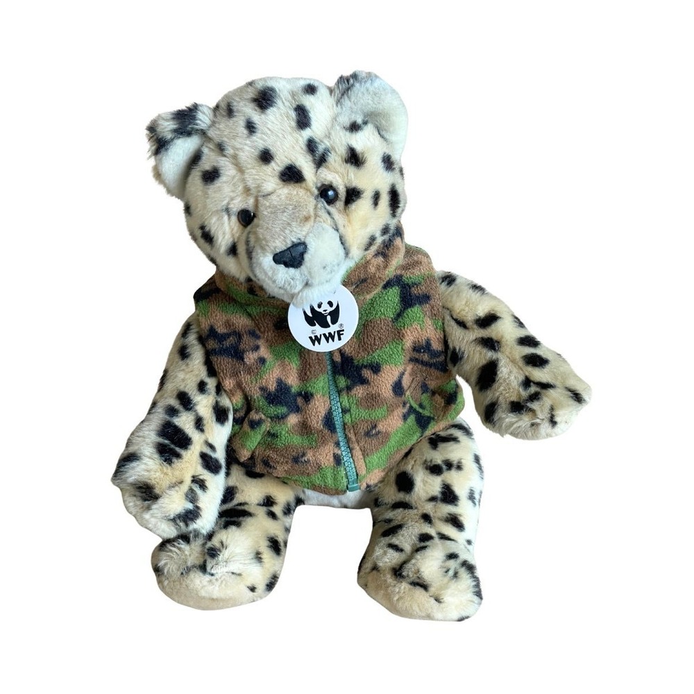 Build A Bear WWF Snow Leopard Plush 2007 World Wildlife Fund Stuffed Animal